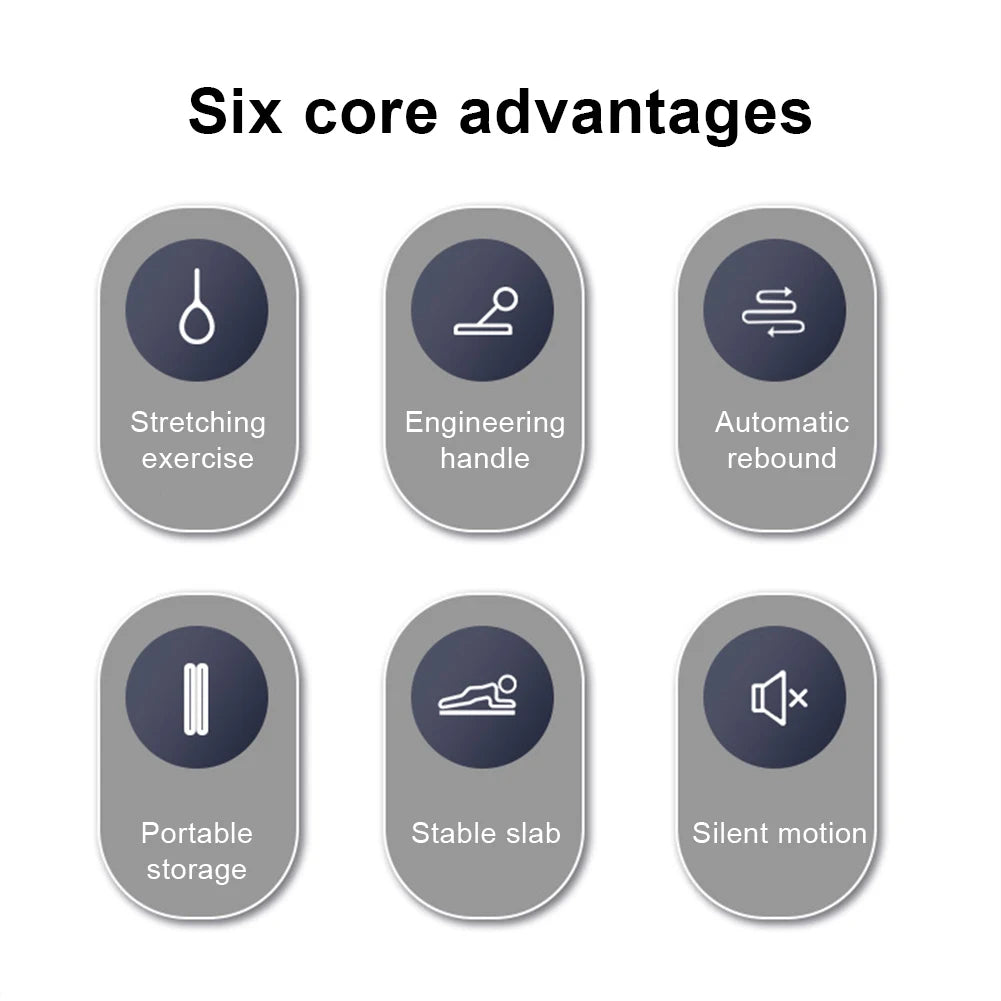 Pilates Board – Multifunctional Abdominal Board with Timer & Kneeling Pad