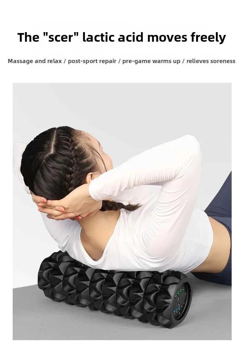 Electric Vibrating Foam Roller 33×14cm