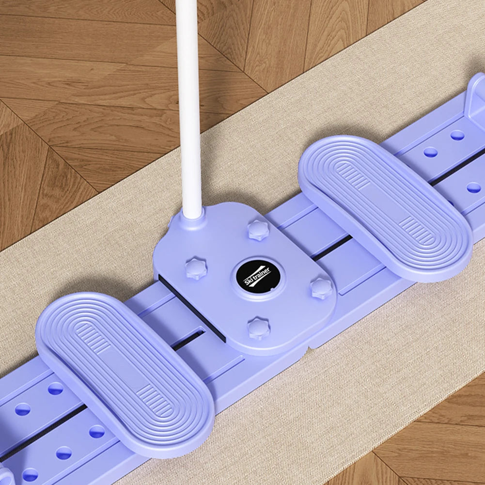 Pilates Ski Board – Pelvic & Hip Strengthener with Handle & Resistance Ropes