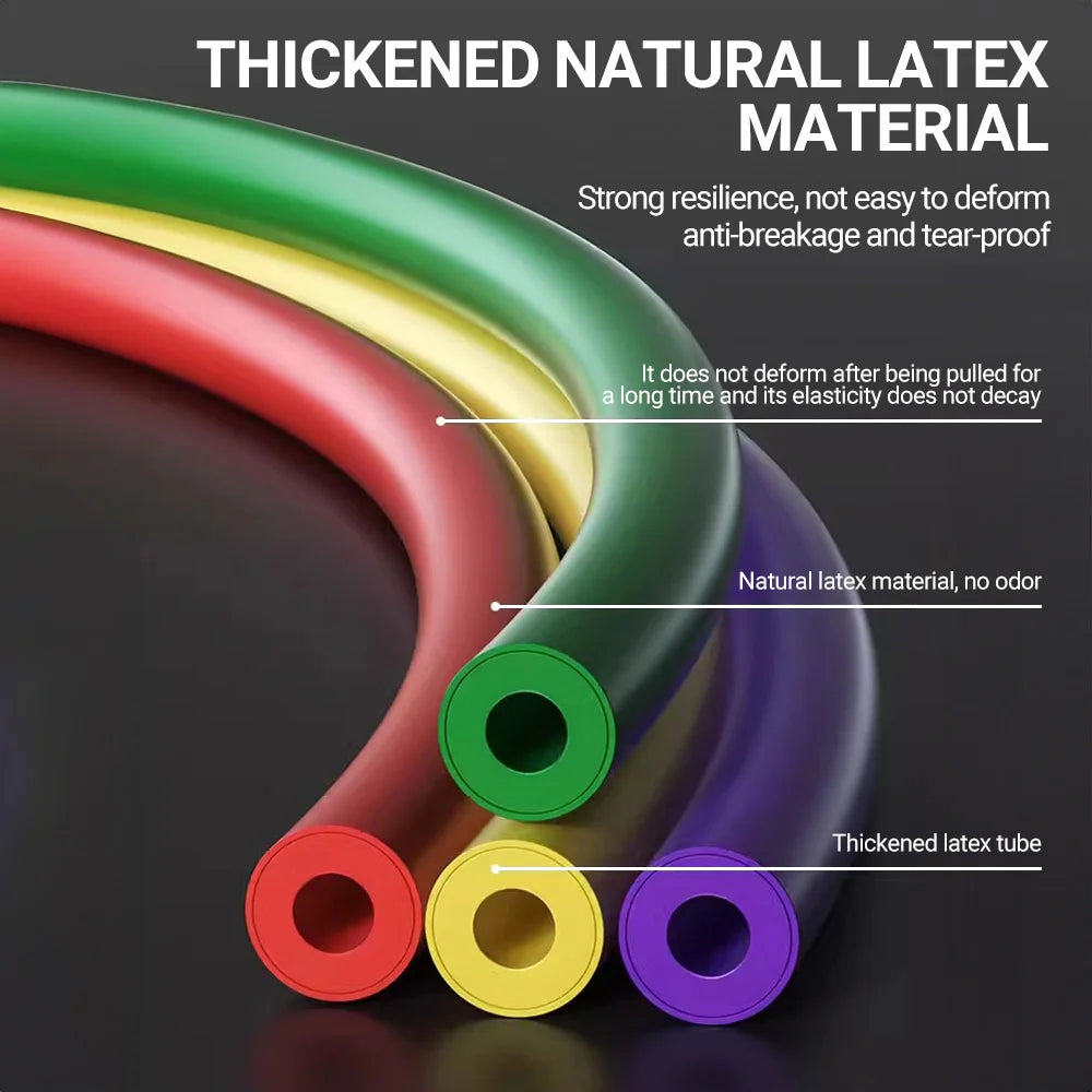 Adjustable Resistance Bands Set – 35LB to 150LB Total Tension