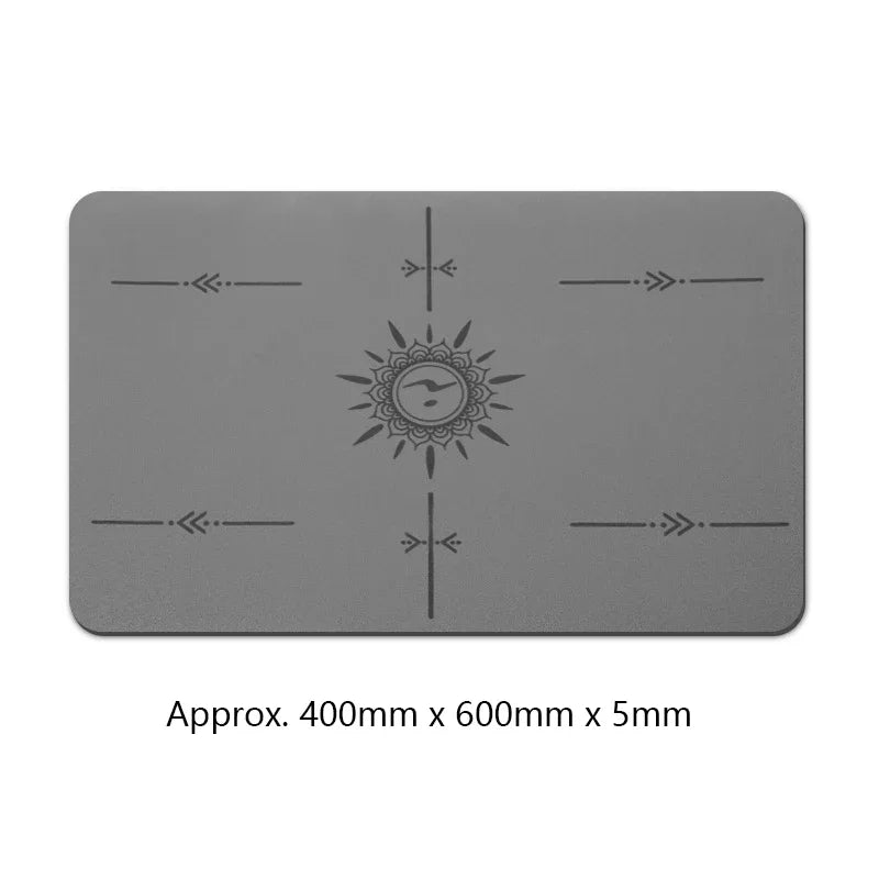 Mini Flat Support Yoga Mat – Non-Slip PU & Rubber 5 mm