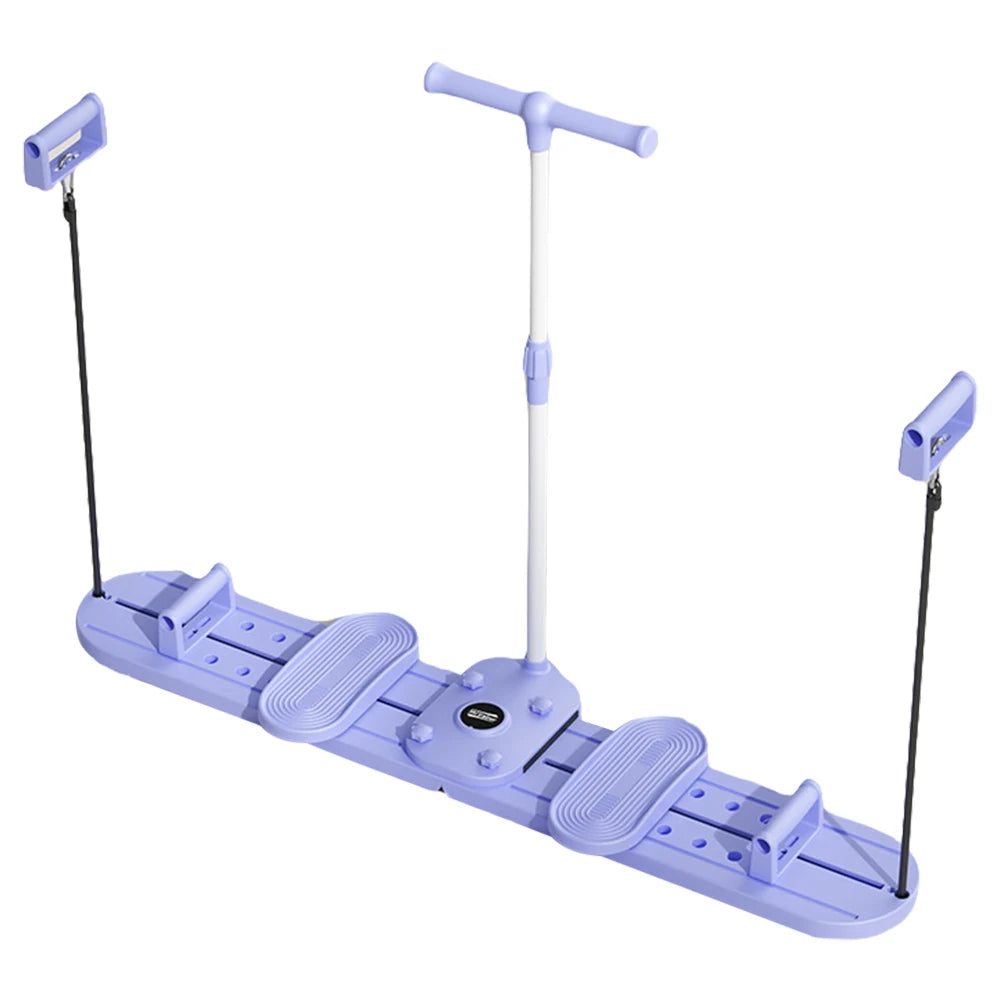 Pilates Ski Board – Pelvic & Hip Strengthener with Handle & Resistance Ropes