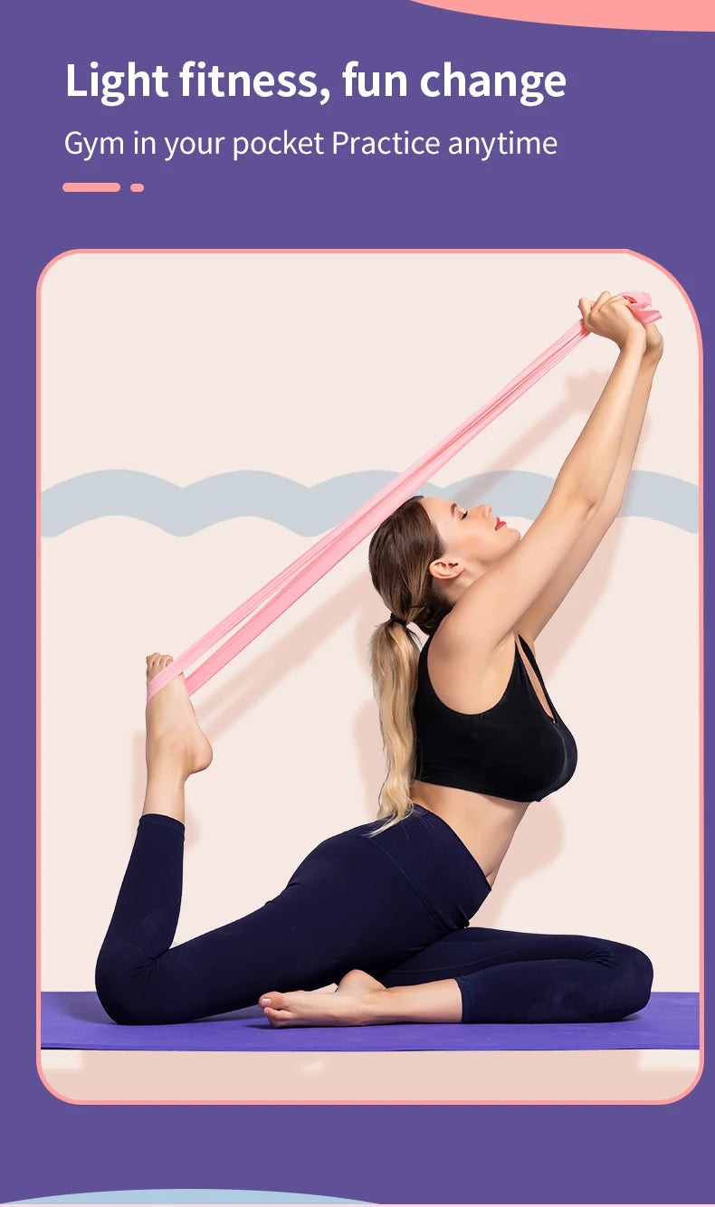 Yoga & Pilates Latex Elastic Resistance Band