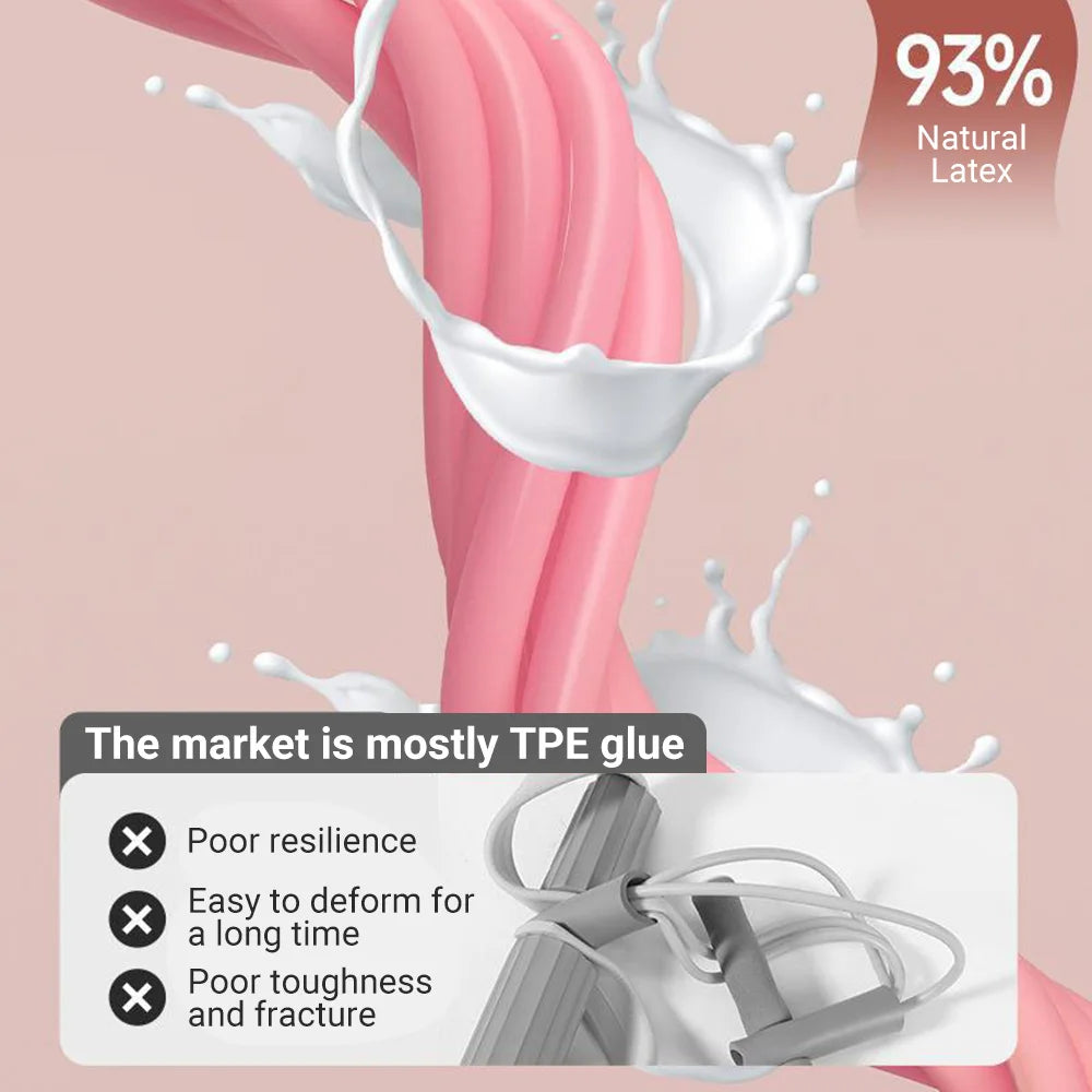 6-Tube Pedal Resistance Band – Multifunction Elastic Fitness Trainer