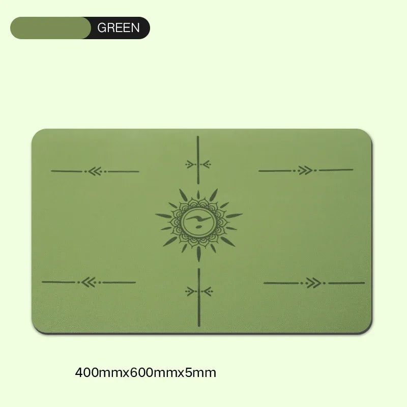 Mini Flat Support Yoga Mat – Non-Slip PU & Rubber 5 mm