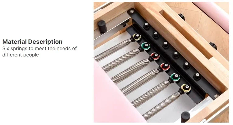 Pilates Reformer – Elite Foldable Reformer (Oak Frame)