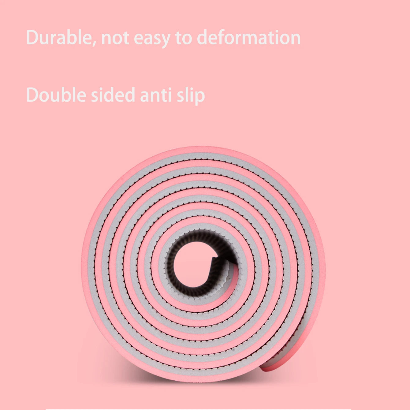 Eco-Friendly TPE Yoga Mat – Dual-Layer Non-Slip 6 mm