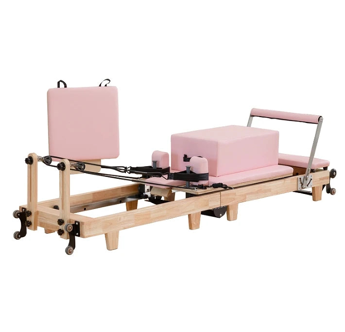 Pilates Reformer – Elite Foldable Reformer (Oak Frame)