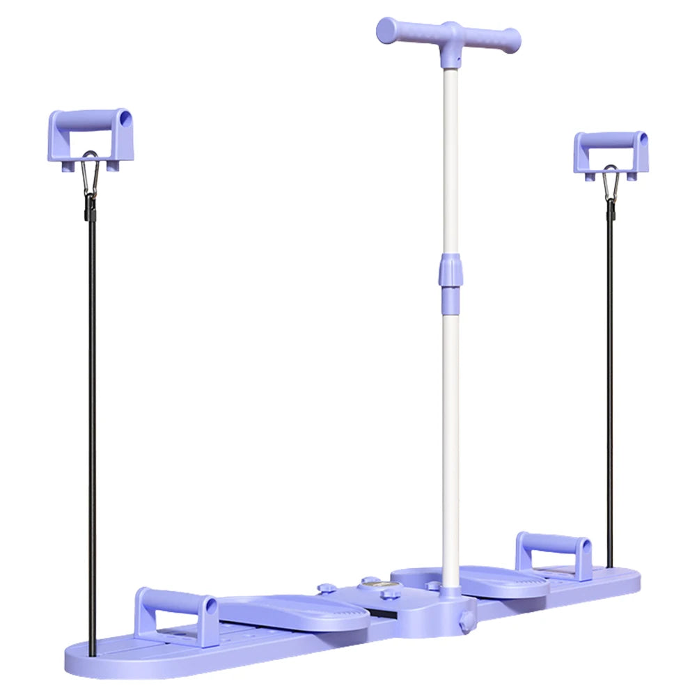 Pilates Ski Board – Pelvic & Hip Strengthener with Handle & Resistance Ropes