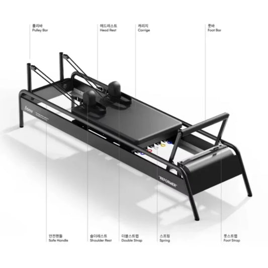 Pilates Reformer – Aluminum Studio Edition