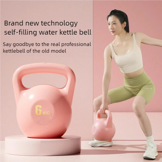 Water-Filled Soft Kettlebell – Anti-Slip Grip (2–8kg)