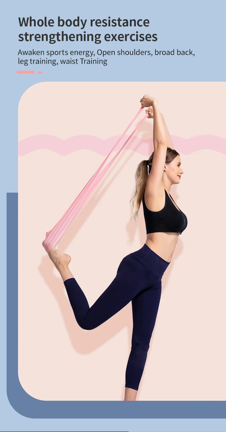 Yoga & Pilates Latex Elastic Resistance Band