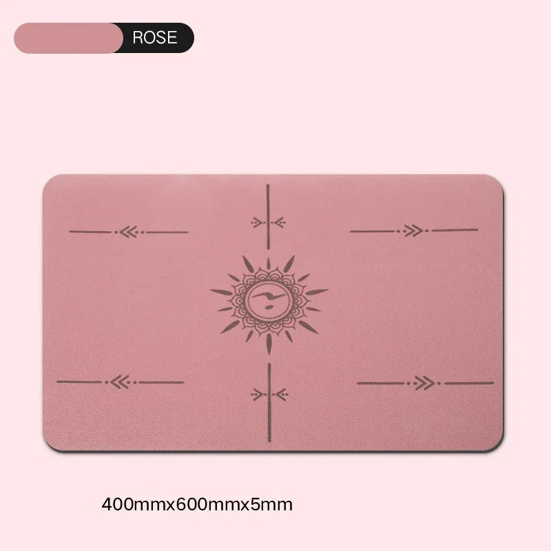 Mini Flat Support Yoga Mat – Non-Slip PU & Rubber 5 mm