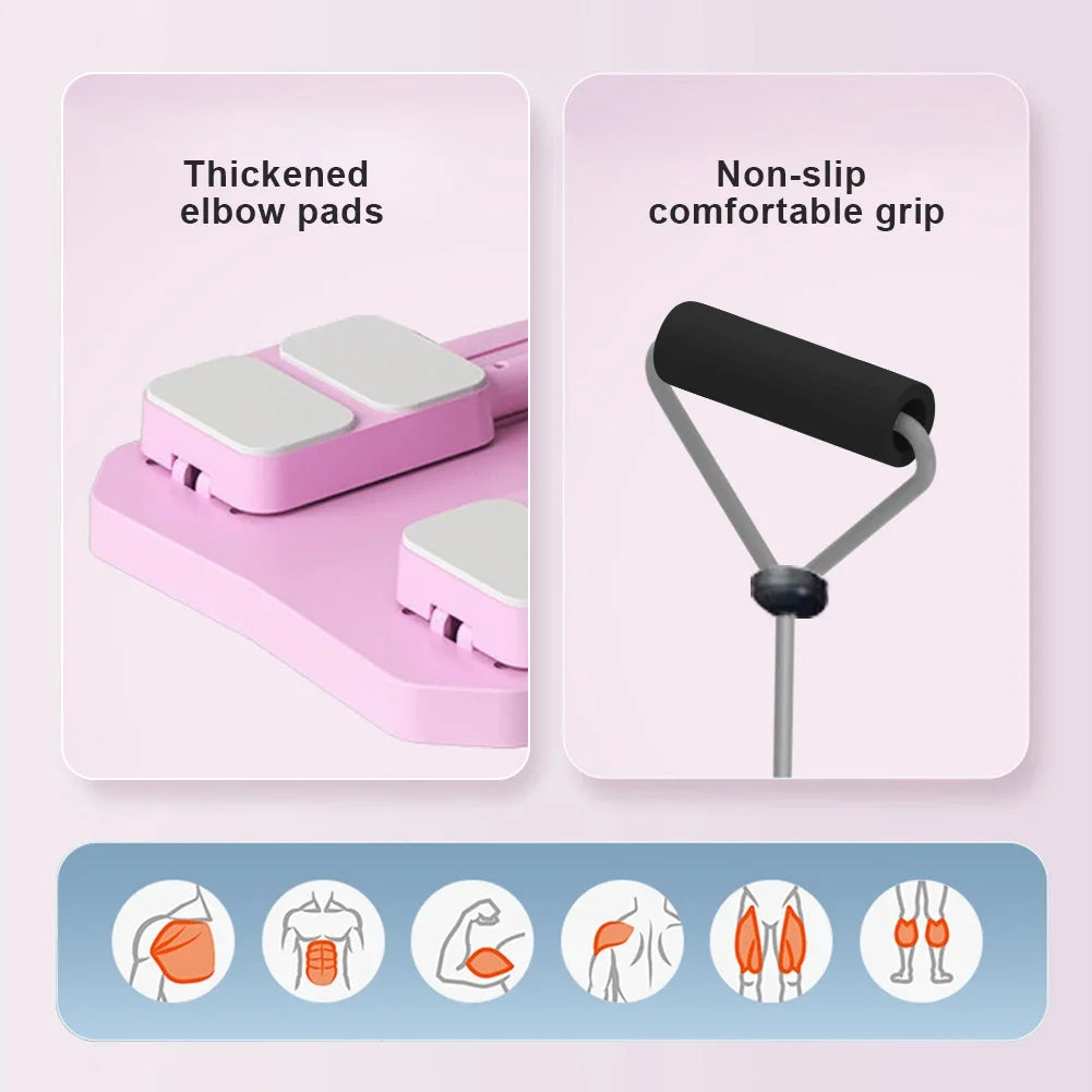 Pilates Board – Multifunctional with Side Resistance Ropes