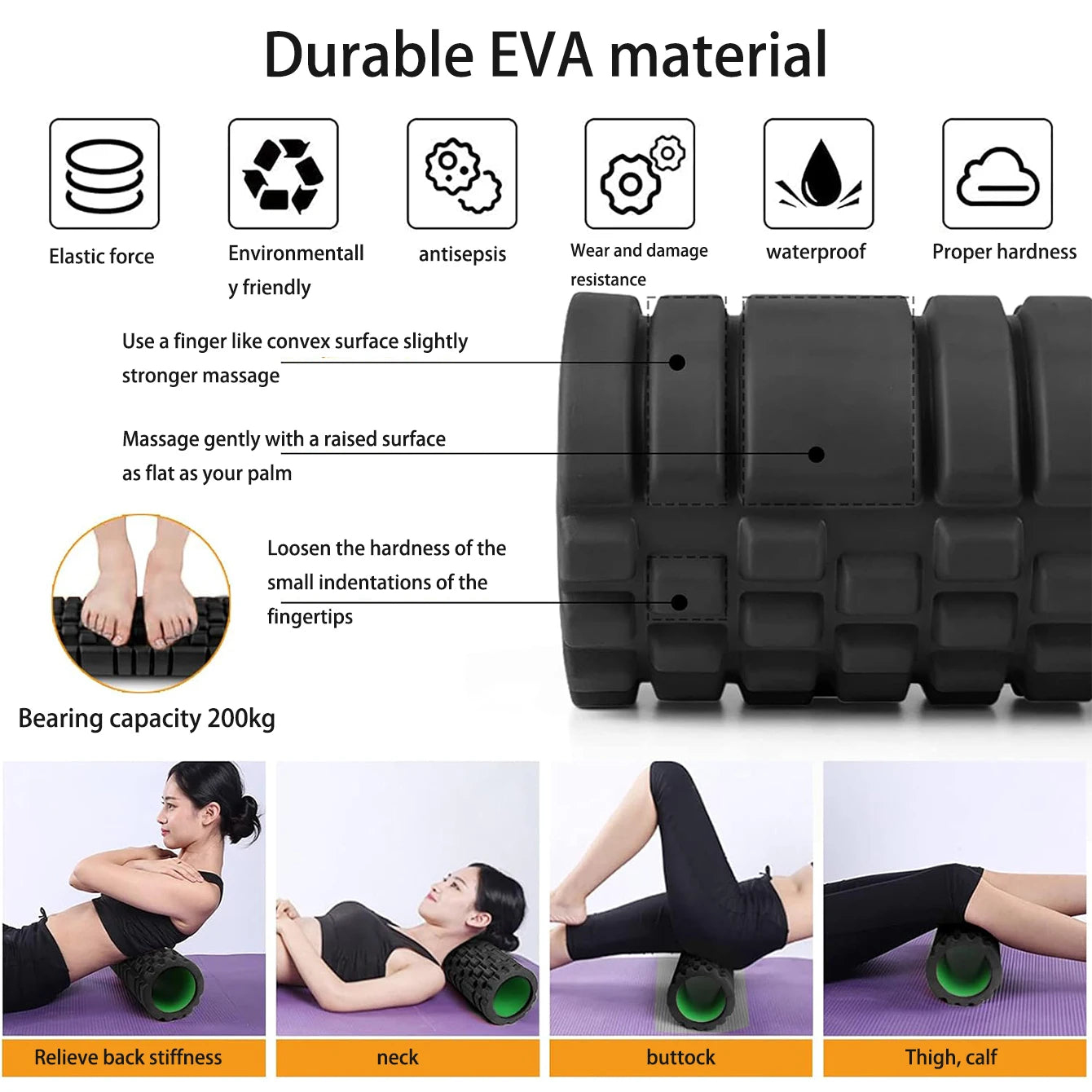 EVA Massage Roller Recovery Set