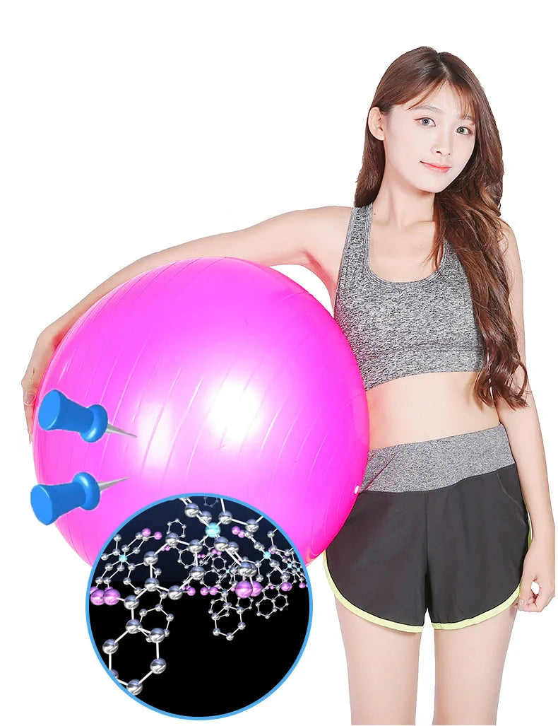 45–85cm PVC Yoga Ball – Thickened Anti-Burst Pilates & Fitness Balance Ball