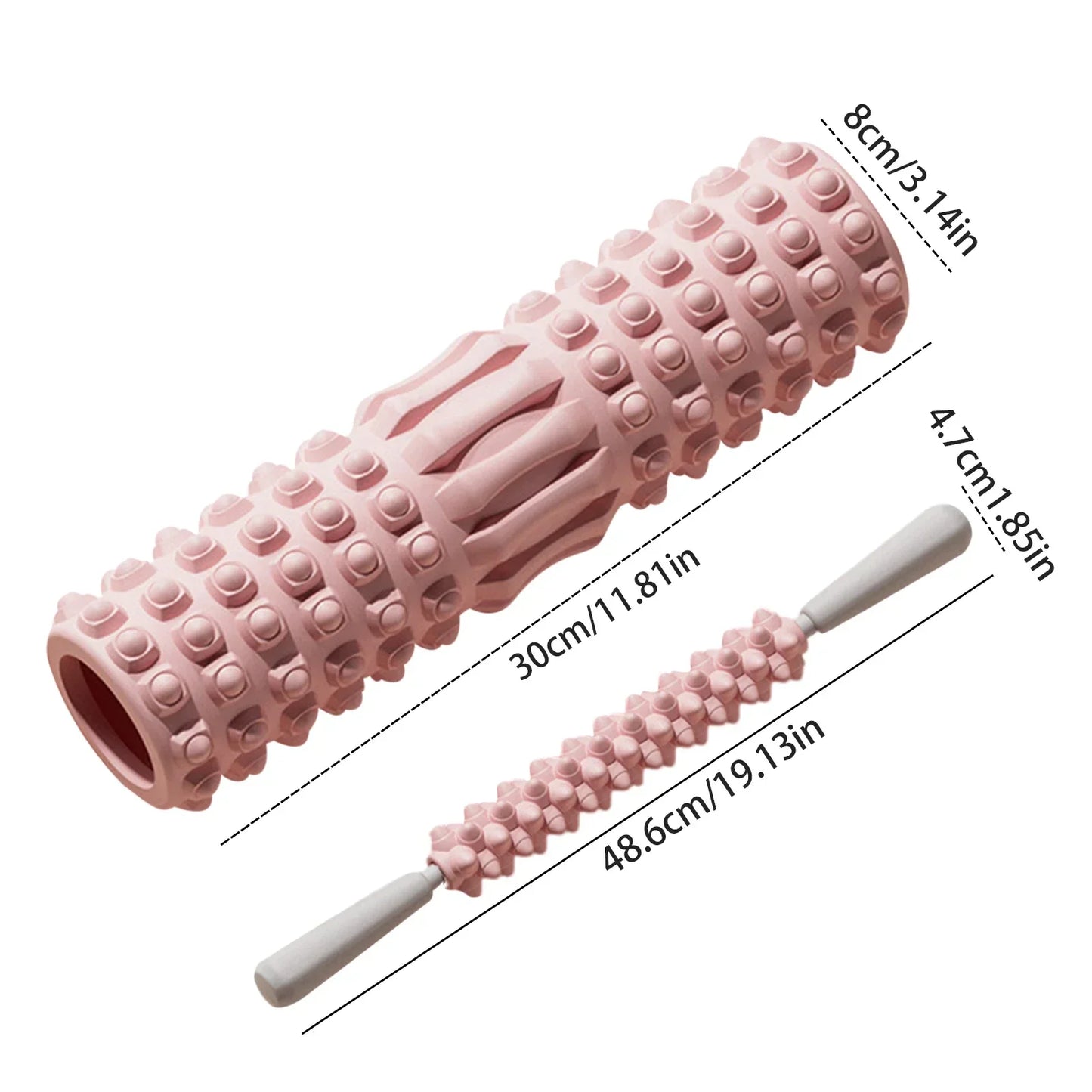 Foam Roller & Massage Stick Set – Deep Tissue Muscle Recovery