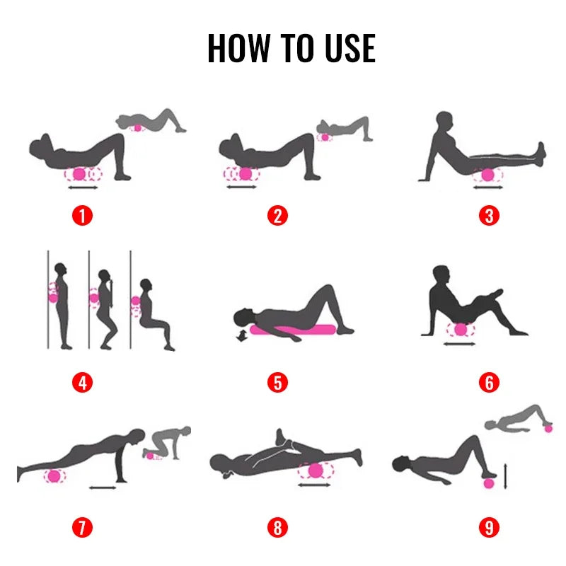 EPP Half Foam Roller – 30cm Balance & Massage Roller