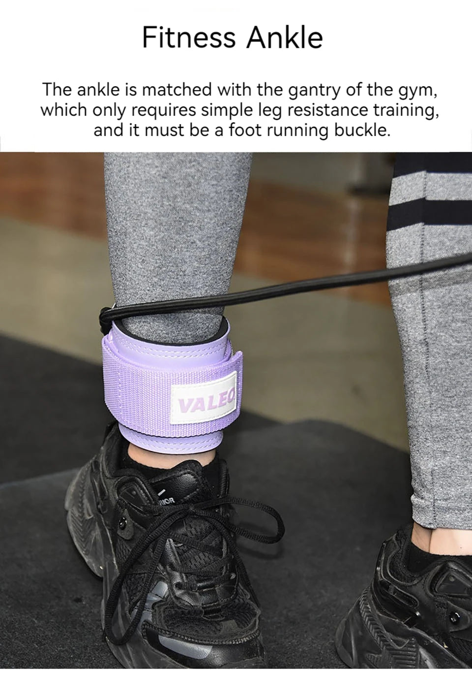 Ankle Resistance Band Strap – Adjustable Fitness Trainer